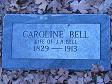 Grave of Caroline Bell.  Click to enlarge.